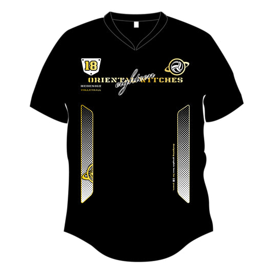 EIGHTEEN VNECK ブラック(ゴールド×ホワイト)