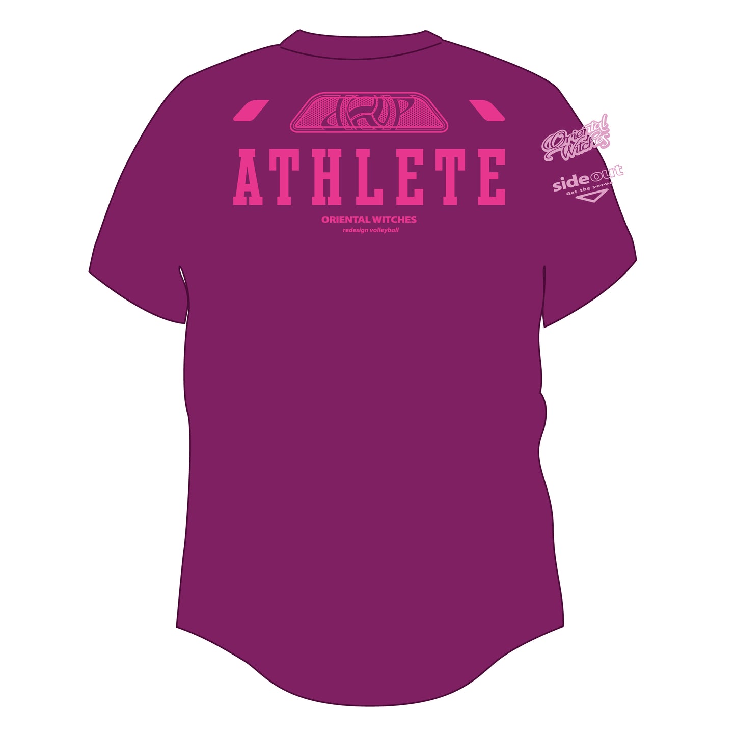 SIDEOUT 2nd パープル(ホットピンク×ホワイト)