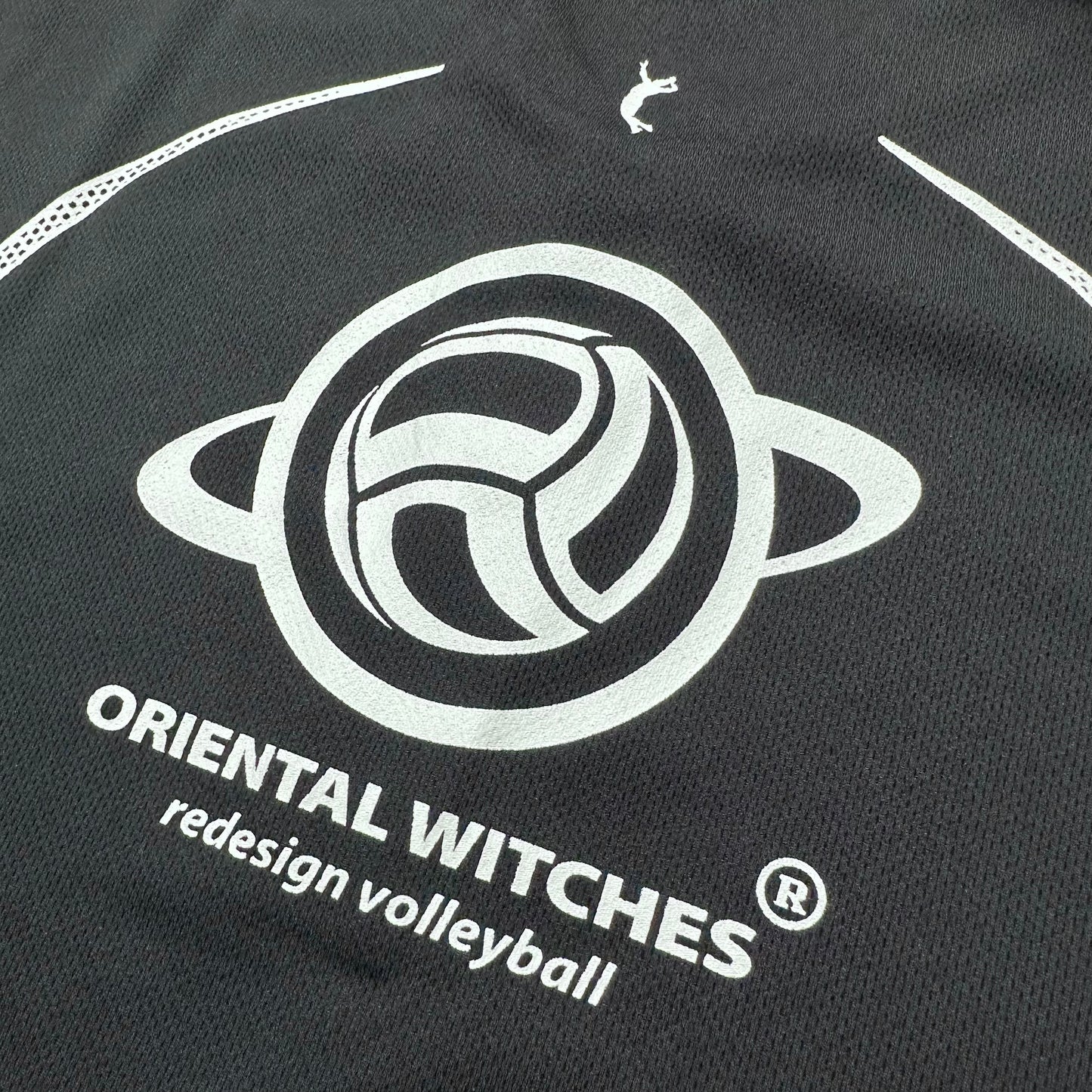 OWポロシャツ ブラック(レッド×ホワイト)