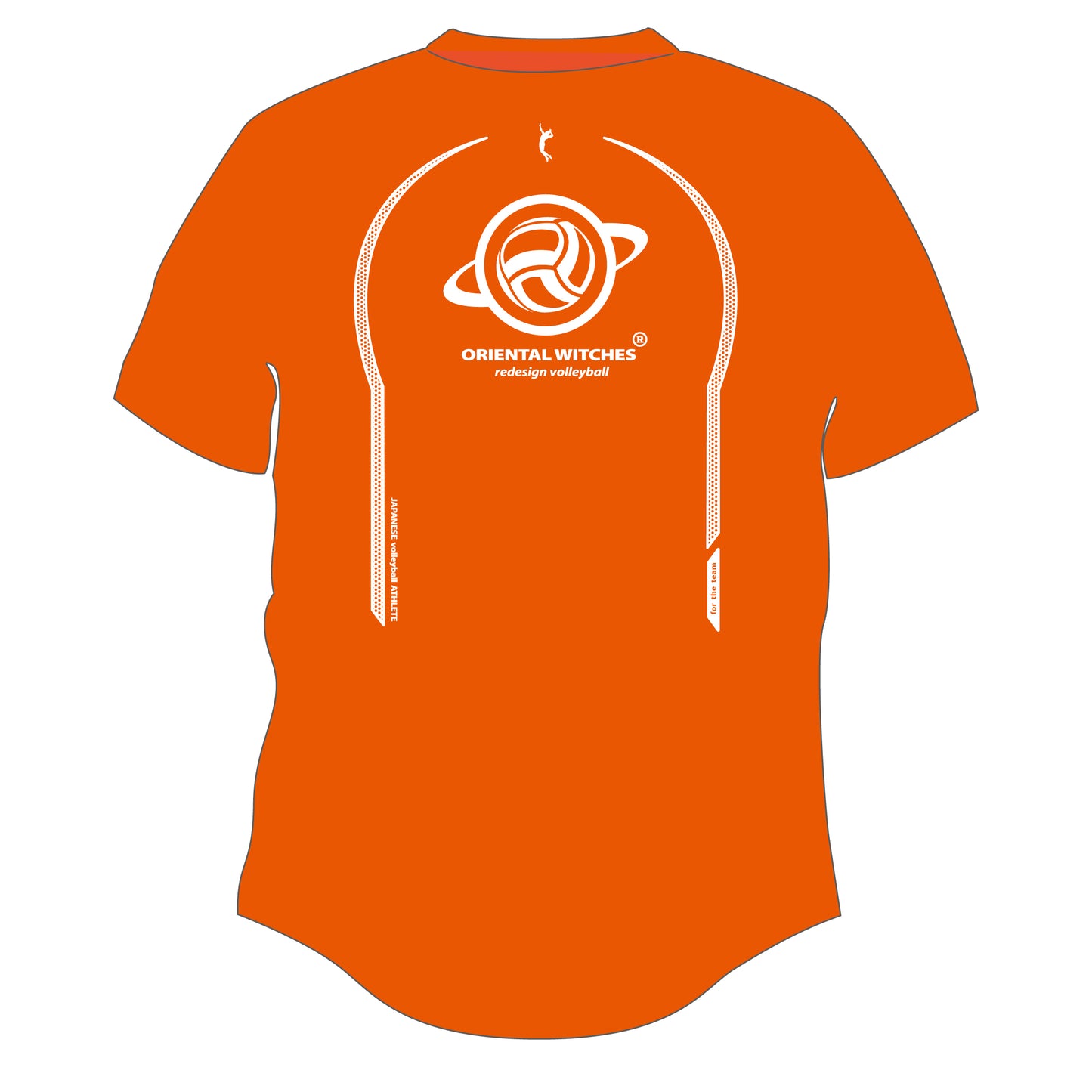 OWポロシャツ サンセットオレンジ(サンフラワー×ホワイト)