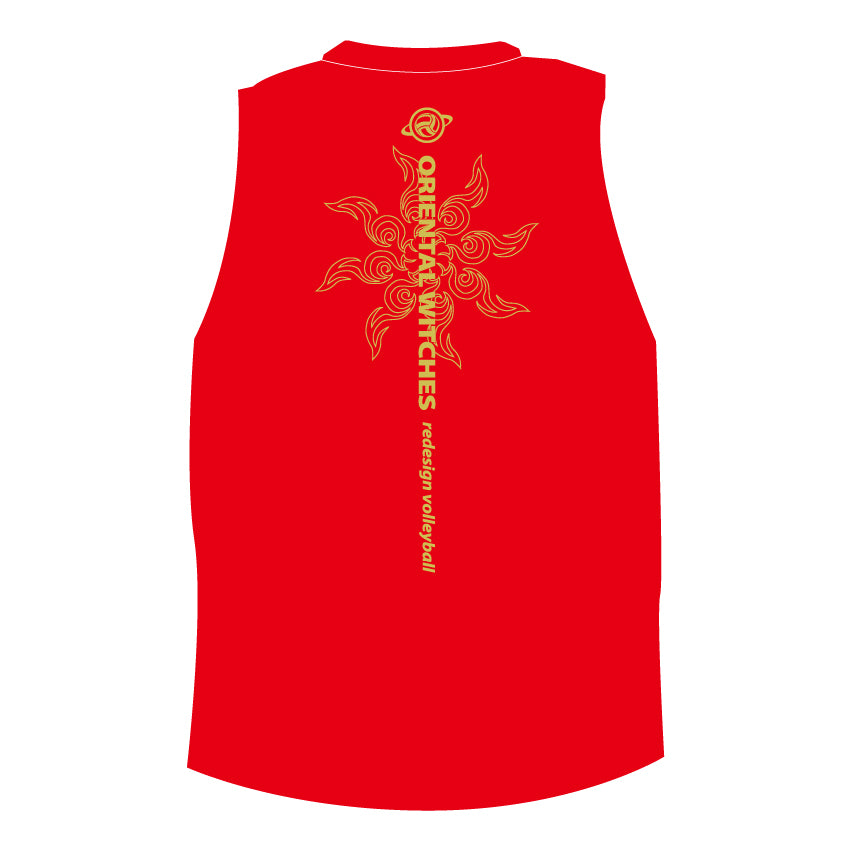 SUNBURN レッド(ストロー×ホワイト)