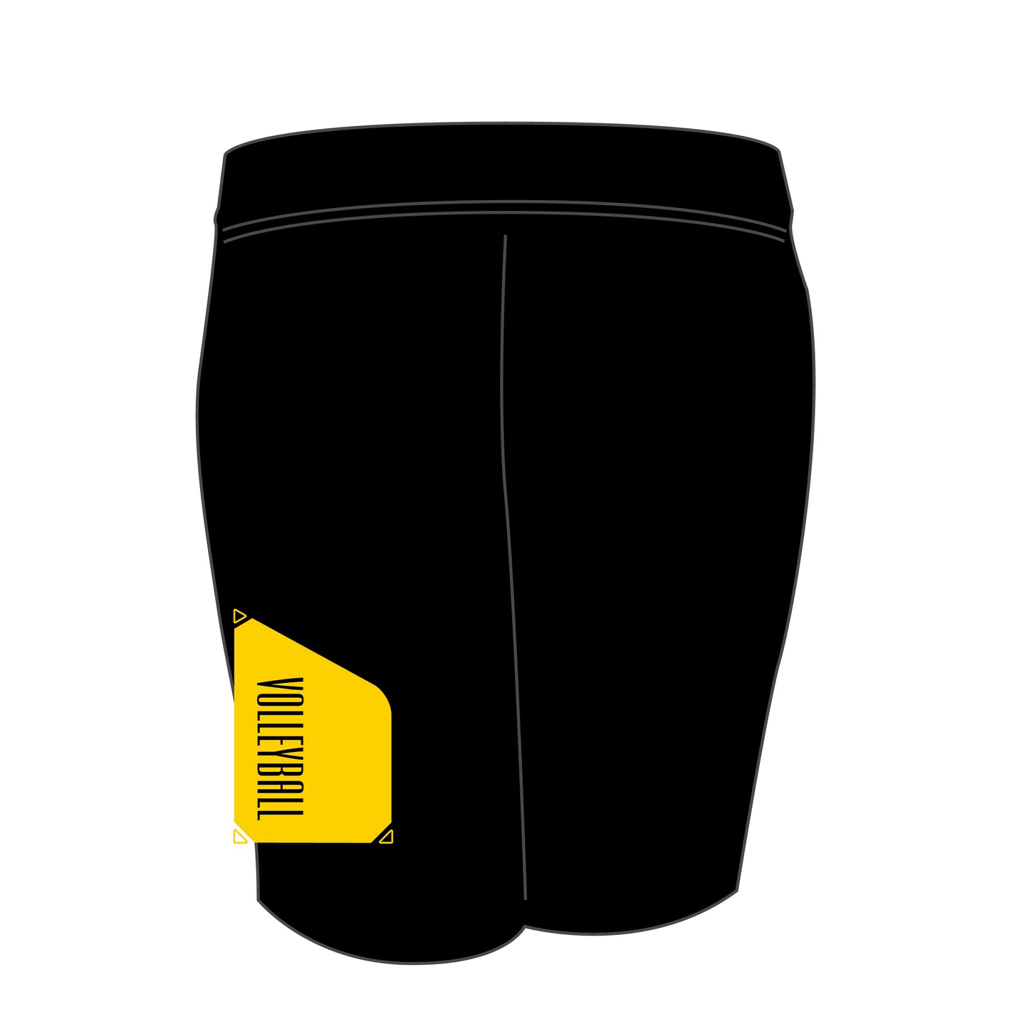 ドライフィットハーフパンツ ブラック(サンフラワー×ホワイト)