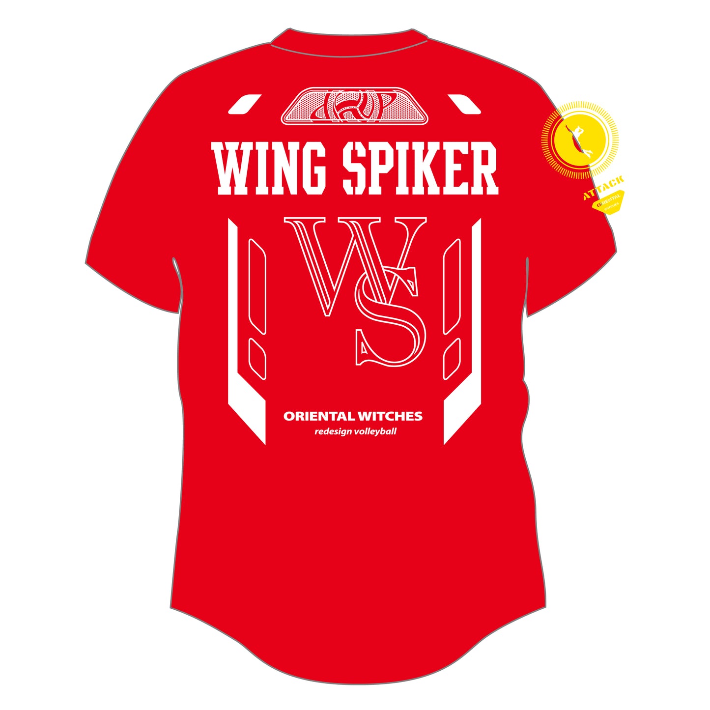 WINGSPIKER レッド(サンフラワー×ホワイト)