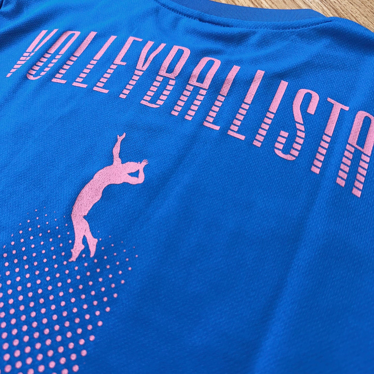 VOLLEYBALLISTA ミディアムブルー(ローズピンク×ホワイト)