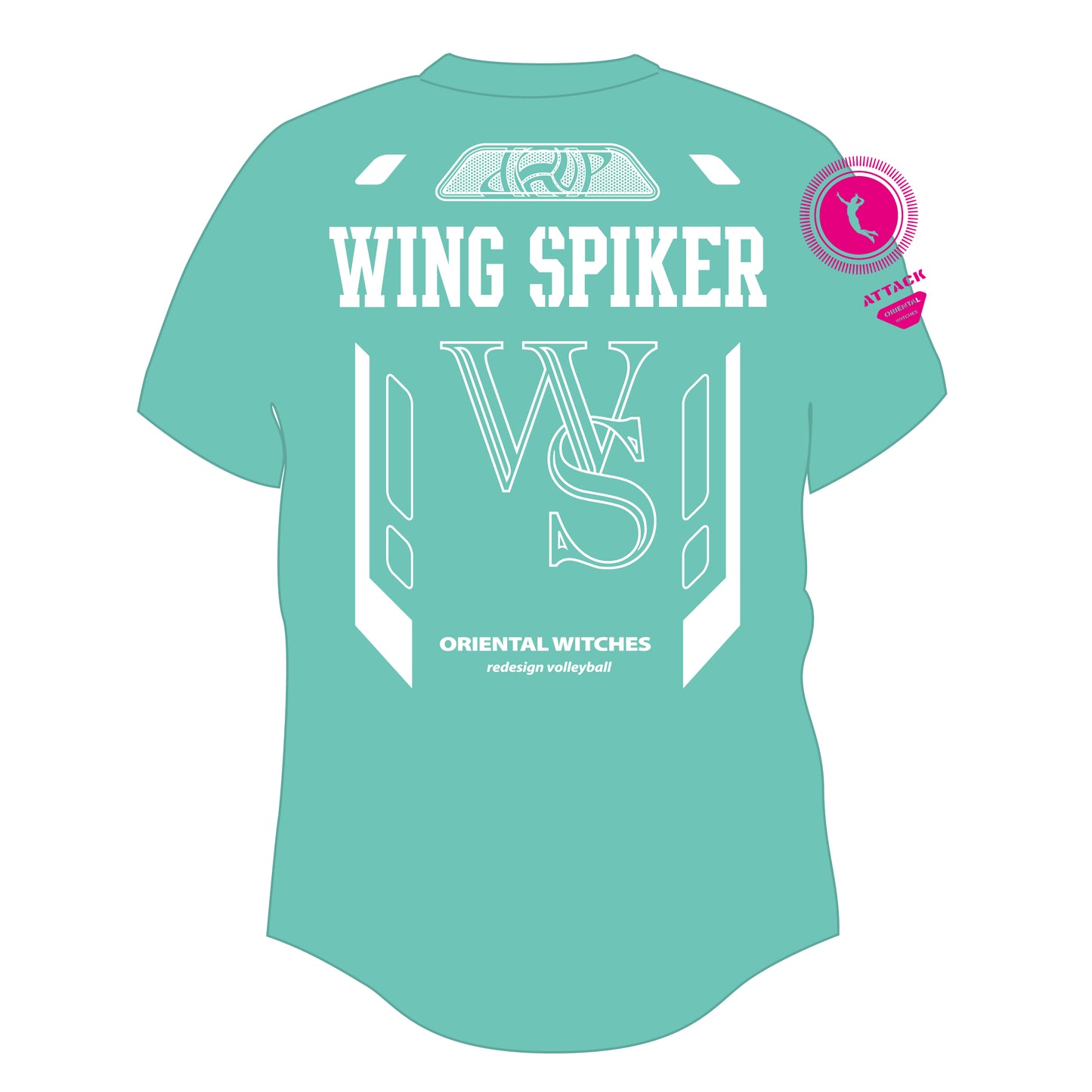 WINGSPIKER ミントグリーン(ホットピンク×ホワイト)