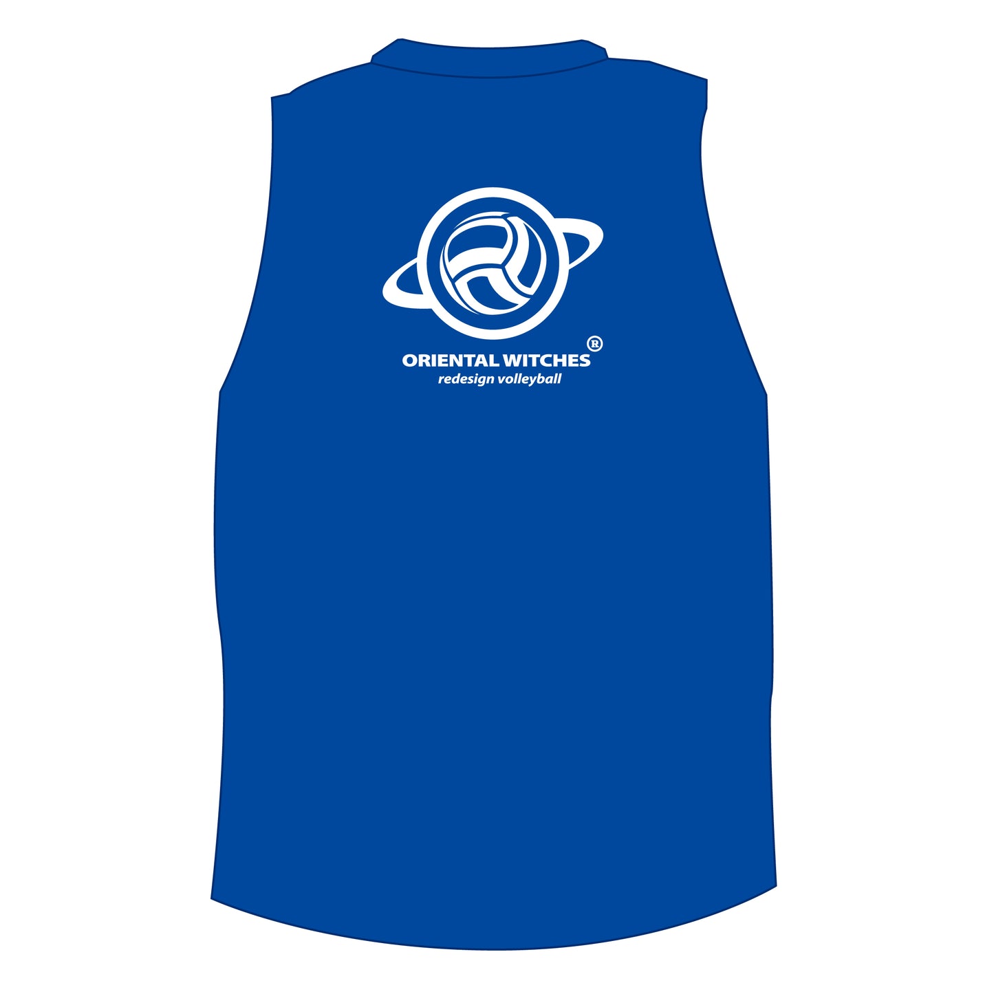 スタンダードノースリーブ ロイヤルブルー(ホワイト)