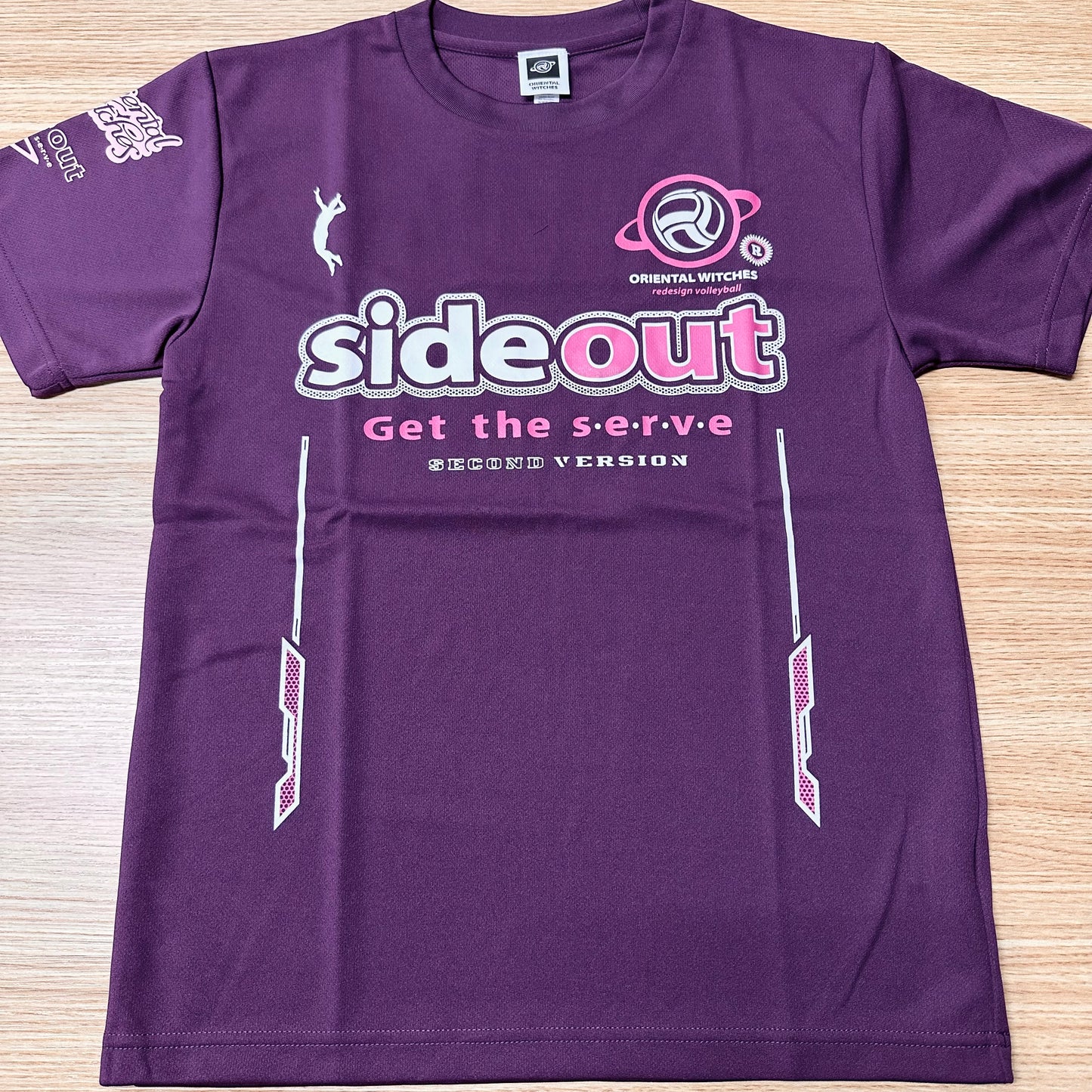 SIDEOUT 2nd パープル（ホットピンク×ホワイト）