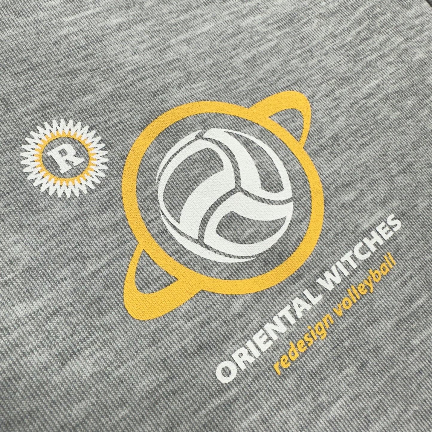 ドライフィットスウェットパーカー　グレー（サンフラワー×ホワイト）