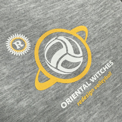 ドライフィットスウェットパーカー　グレー（サンフラワー×ホワイト）