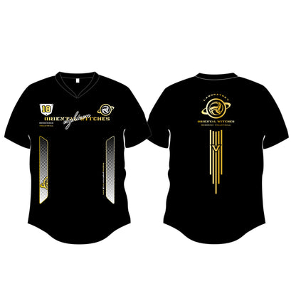 EIGHTEEN VNECK ブラック（ゴールド×ホワイト）