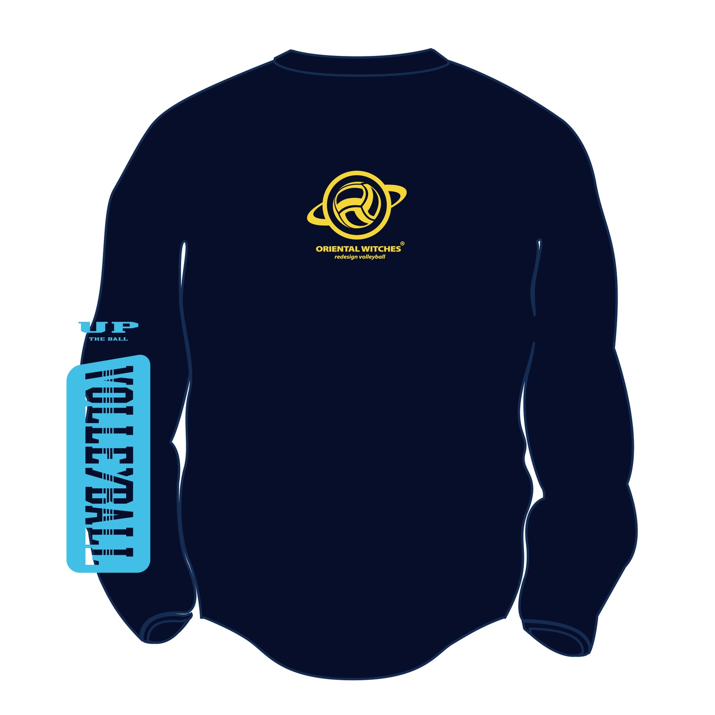 ロングスリーブTシャツ2023 ネイビー（サンフラワー×サックス）