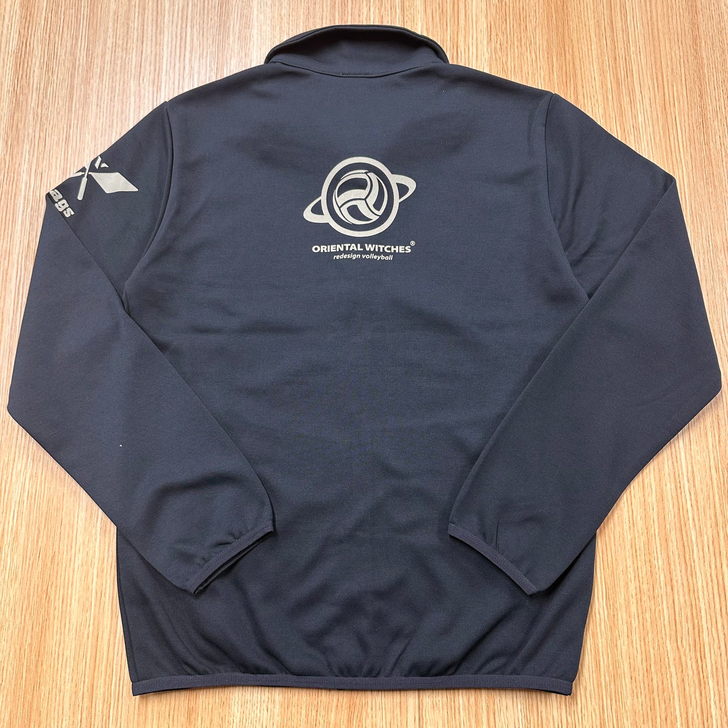 OWジップジャケット　ブラック（サファリ×ホワイト）