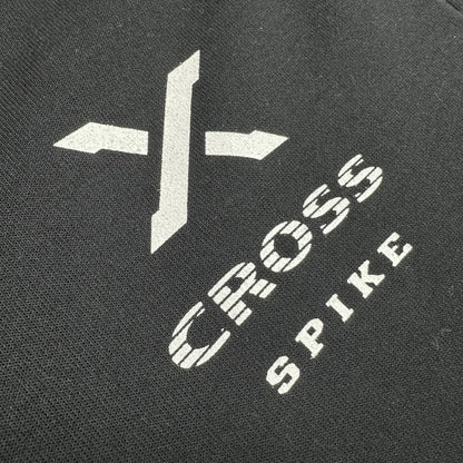 ドライフィットスウェットパーカー　ブラック（ディープレッド×ホワイト）