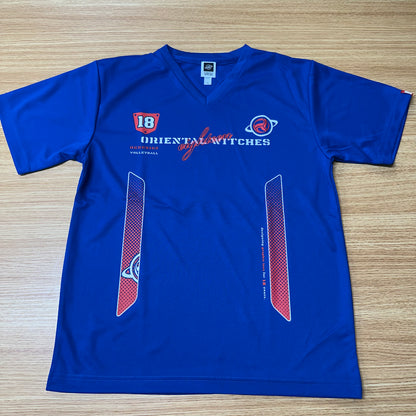 EIGHTEEN VNECK ロイヤルブルー（レッド×ホワイト）