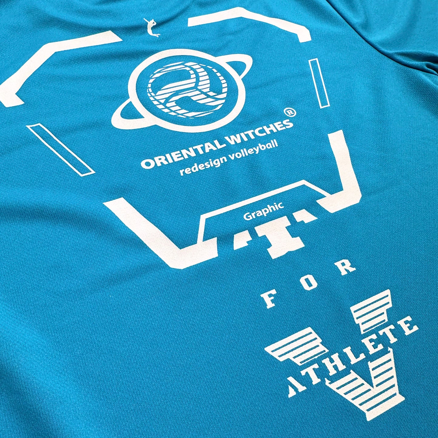 ロングスリーブTシャツ2025 ターコイズ（レッド×ホワイト）