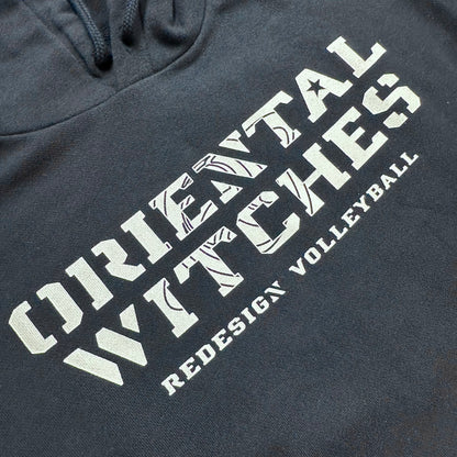 フーディーコットンスウェットスーツ ネイビー（レッド×ホワイト）