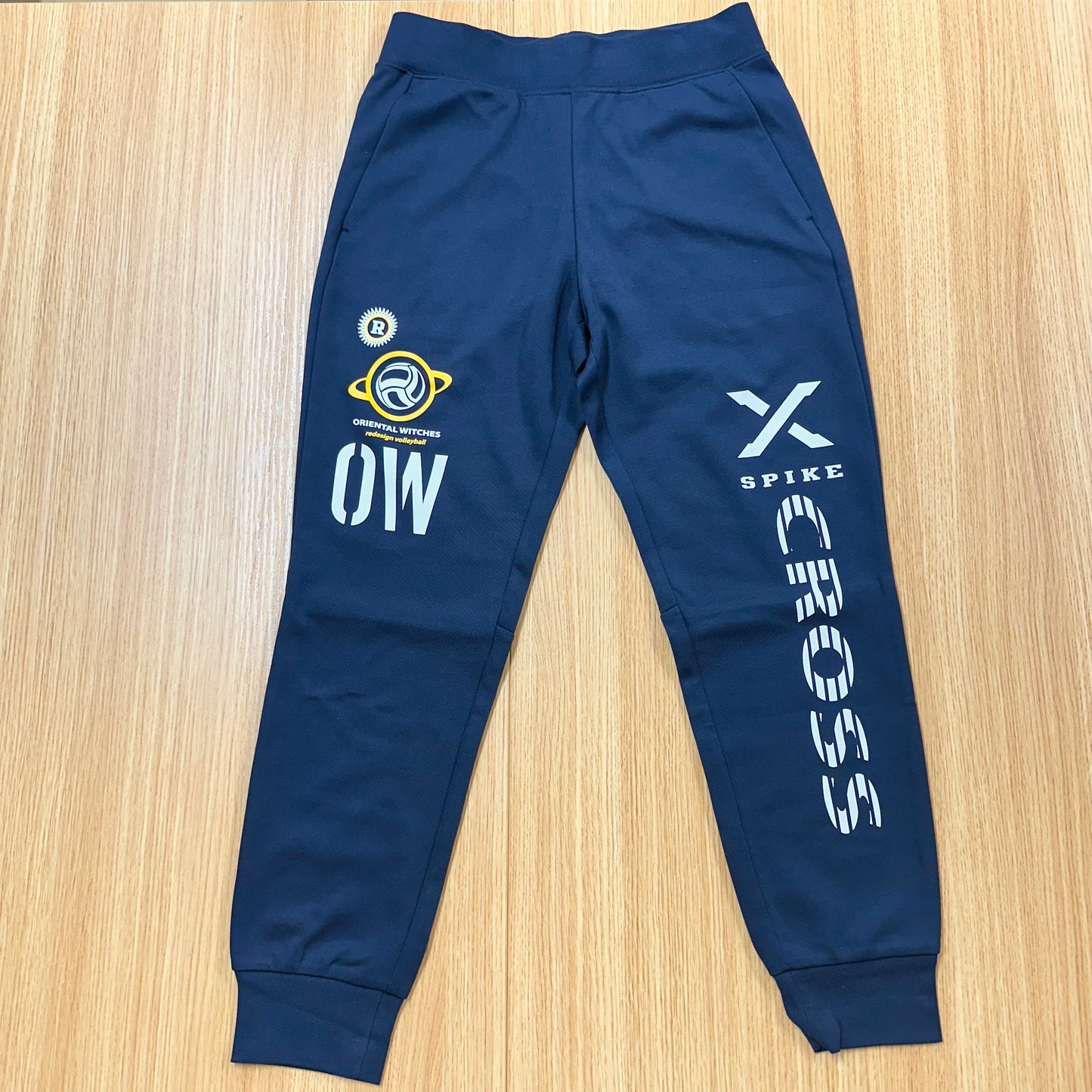 ドライフィットスウェットロングパンツ　ネイビー（サンフラワー×ホワイト）