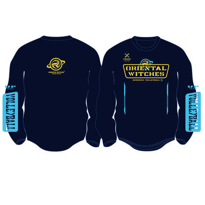 ロングスリーブTシャツ2023 ネイビー（サンフラワー×サックス）