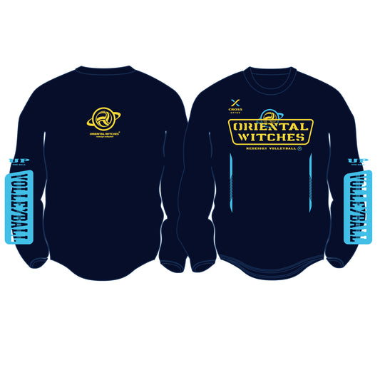 ロングスリーブTシャツ2023 ネイビー（サンフラワー×サックス）