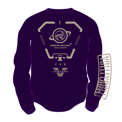 ロングスリーブTシャツ2025 パープル（サファリ×ブルー）