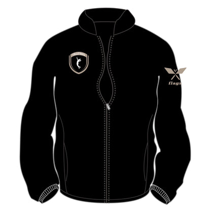 OWジップジャケット　ブラック（サファリ×ホワイト）