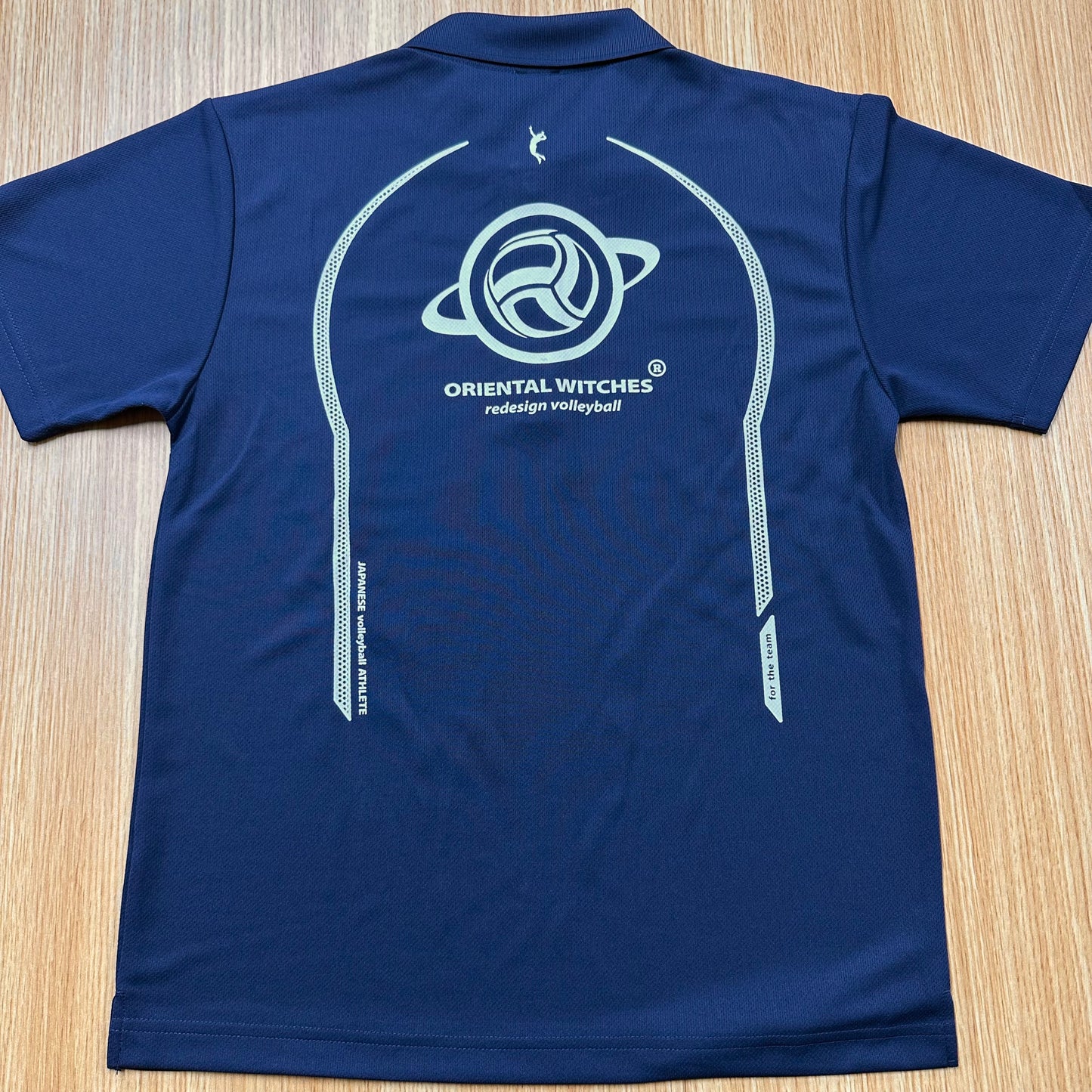 OWポロシャツ　ネイビー（サンフラワー×ホワイト）