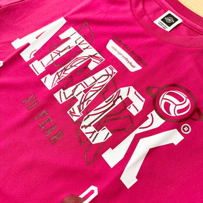 BACKATTECK ホットピンク（ワインレッド×ホワイト）