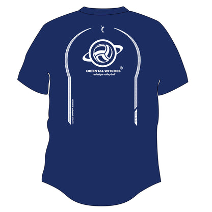 OWポロシャツ　ネイビー（サンフラワー×ホワイト）