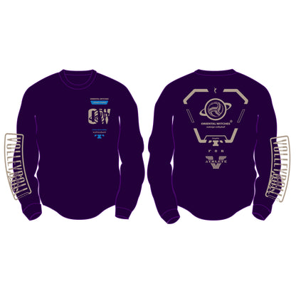 ロングスリーブTシャツ2025 パープル（サファリ×ブルー）