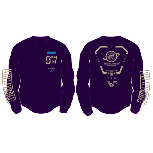 ロングスリーブTシャツ2025 パープル（サファリ×ブルー）