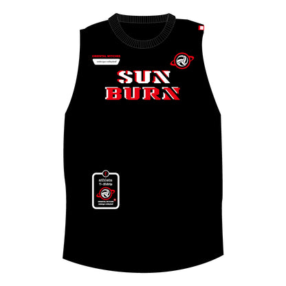 SUNBURN ブラック（レッド×ホワイト）