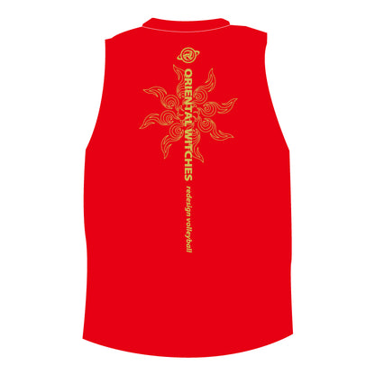 SUNBURN レッド（ストロー×ホワイト）