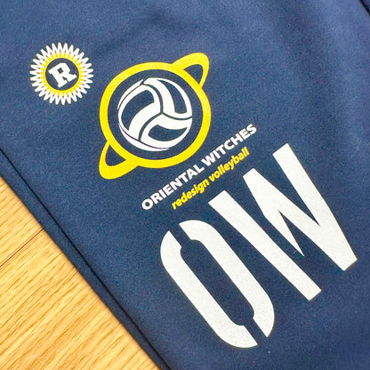 ドライフィットスウェットロングパンツ　ネイビー（サンフラワー×ホワイト）