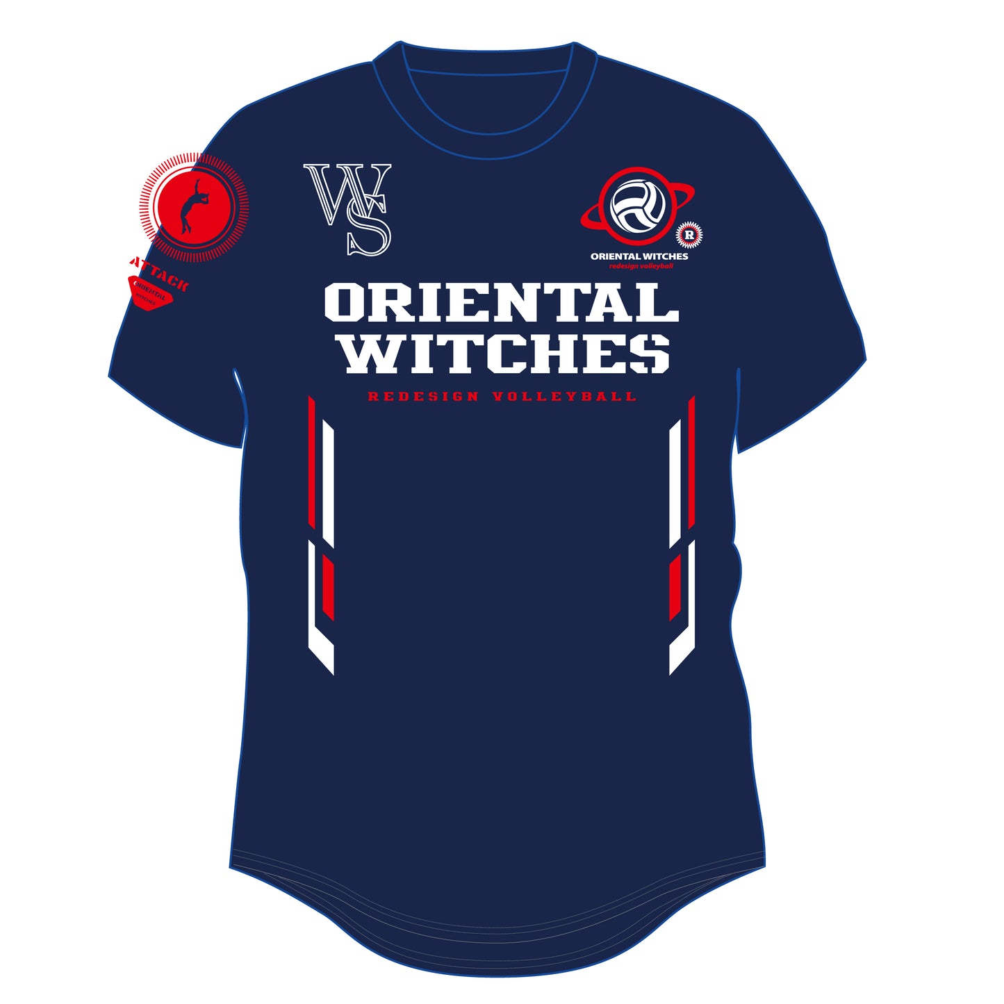 WINGSPIKER ネイビー（レッド×ホワイト）