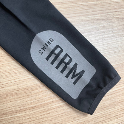 ドライフィットスウェットパーカー　ブラック（ディープレッド×ホワイト）