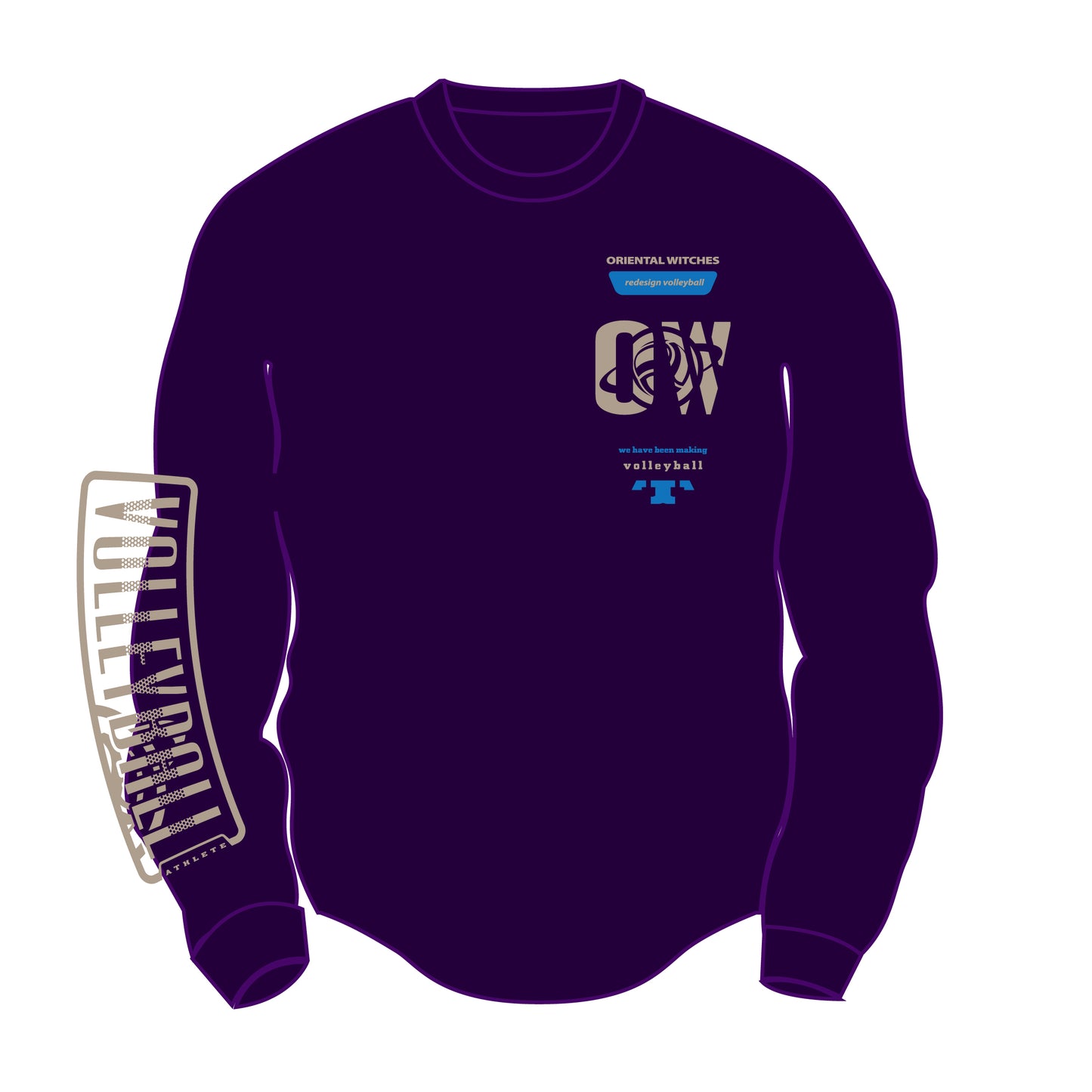 ロングスリーブTシャツ2025 パープル（サファリ×ブルー）