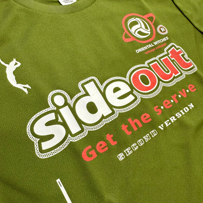 SIDEOUT 2nd アーミーグリーン（レッド×ホワイト）