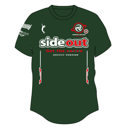 SIDEOUT 2nd アーミーグリーン（レッド×ホワイト）