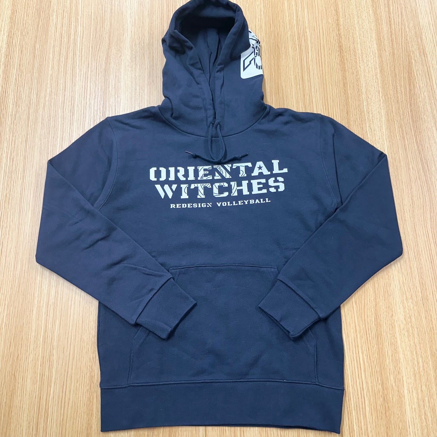 フーディーコットンスウェットスーツ ネイビー（レッド×ホワイト）