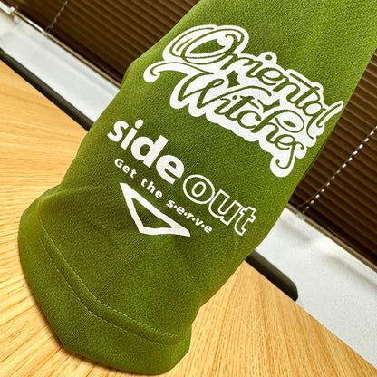 SIDEOUT 2nd アーミーグリーン（レッド×ホワイト）