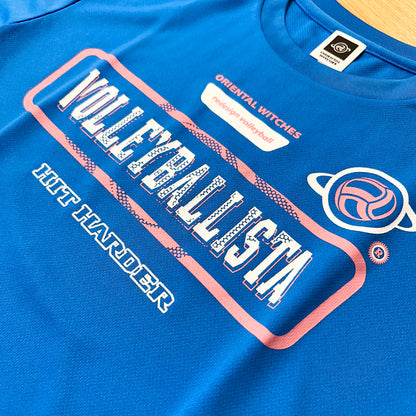 VOLLEYBALLISTA ミディアムブルー（ローズピンク×ホワイト）