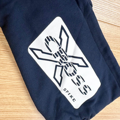 フーディーコットンスウェットスーツ ネイビー（レッド×ホワイト）