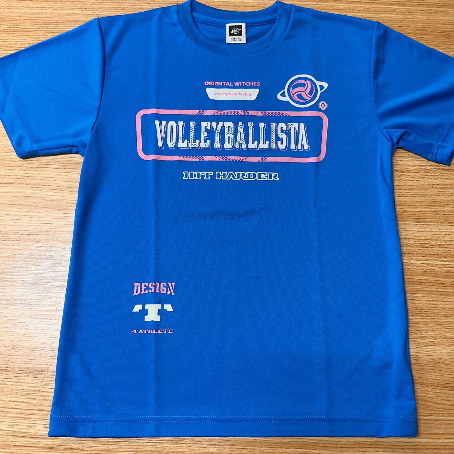 VOLLEYBALLISTA ミディアムブルー（ローズピンク×ホワイト）