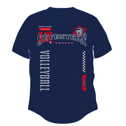 SEVENTEEN ネイビー（レッド×ライトグレー）