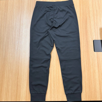 ドライフィットスウェットロングパンツ　ブラック（ディープレッド×ホワイト）