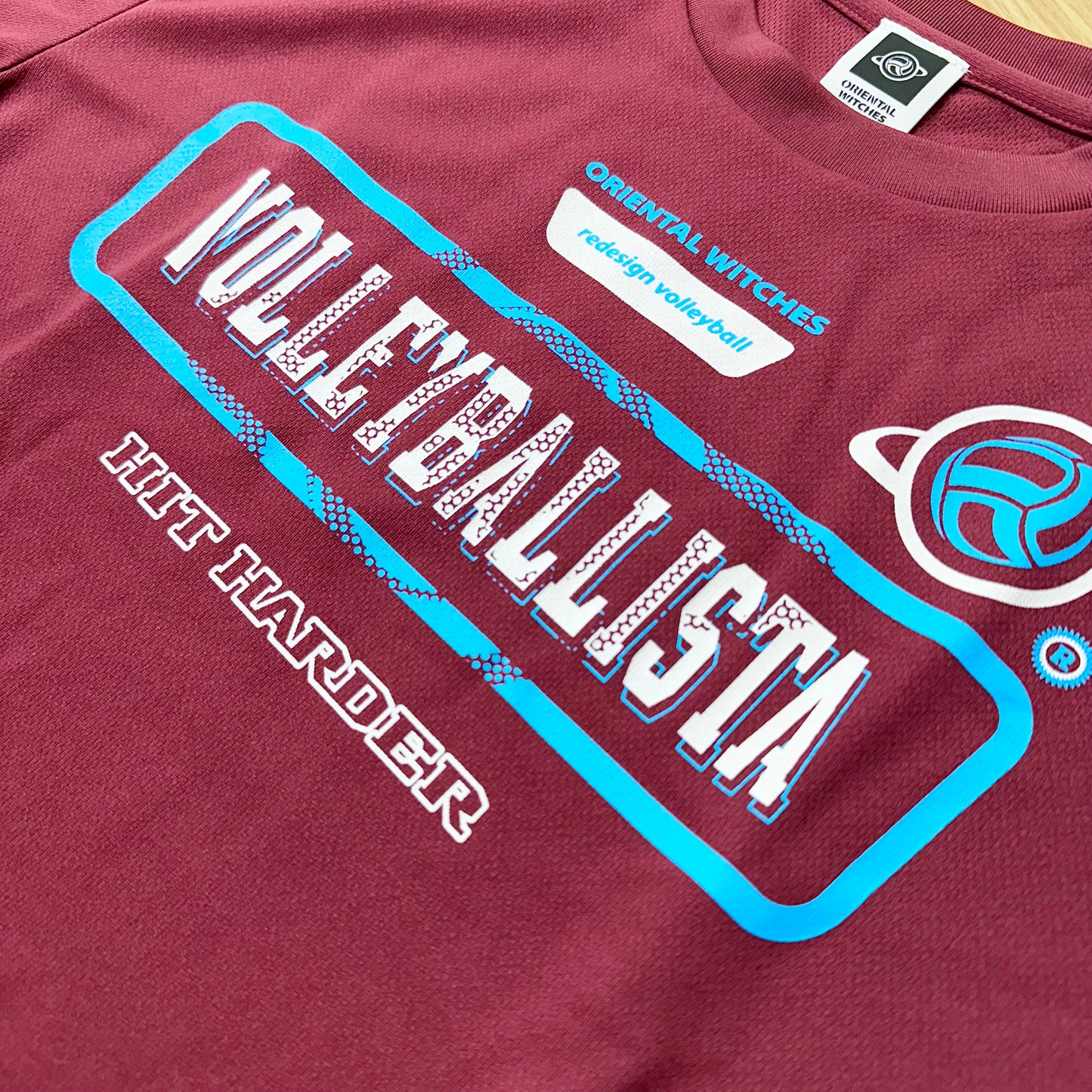 VOLLEYBALLISTA バーガンディ（サックス×ホワイト）