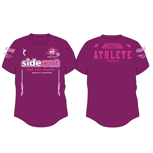 SIDEOUT 2nd パープル（ホットピンク×ホワイト）