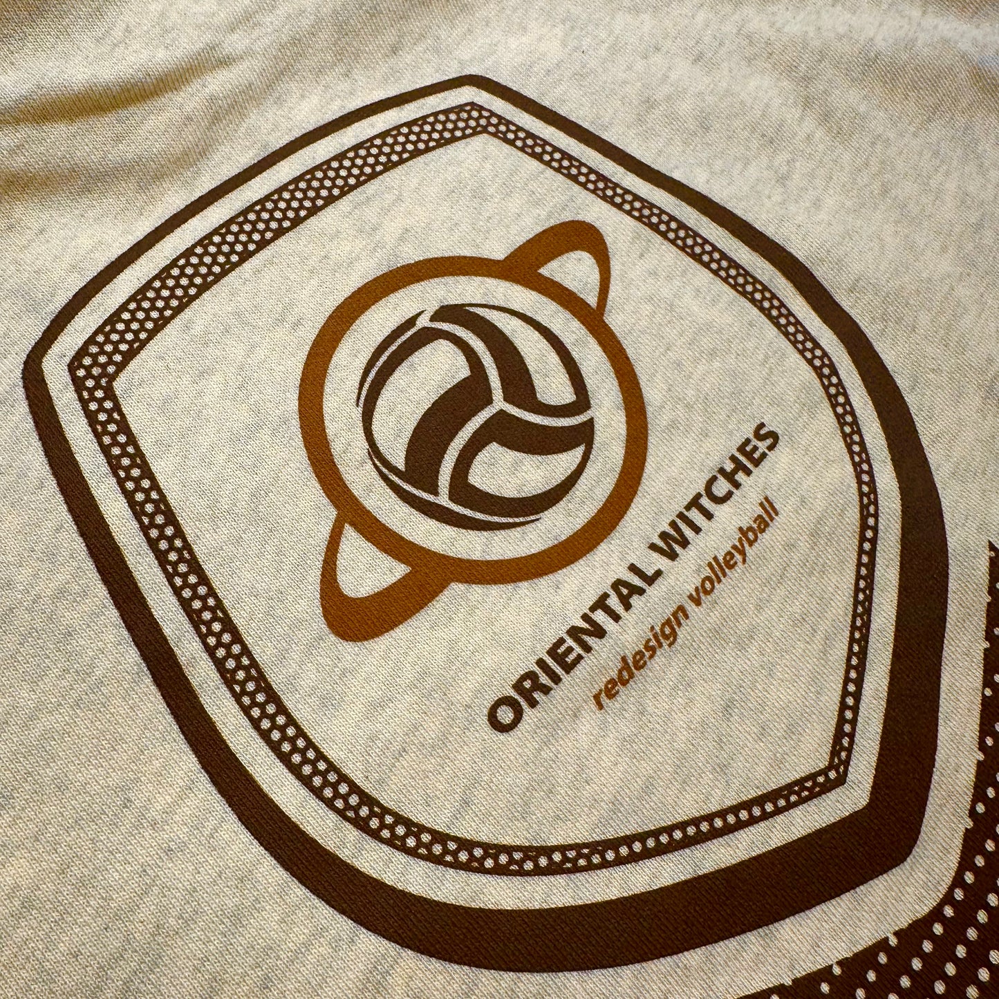 フーディーコットンスウェットスーツ オートミール（ダークブラウン×ライトブラウン）