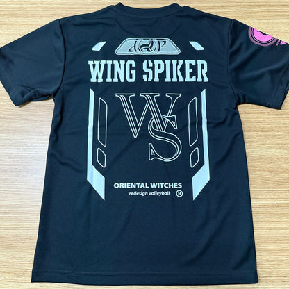 WINGSPIKER ブラック（ホットピンク×ホワイト）