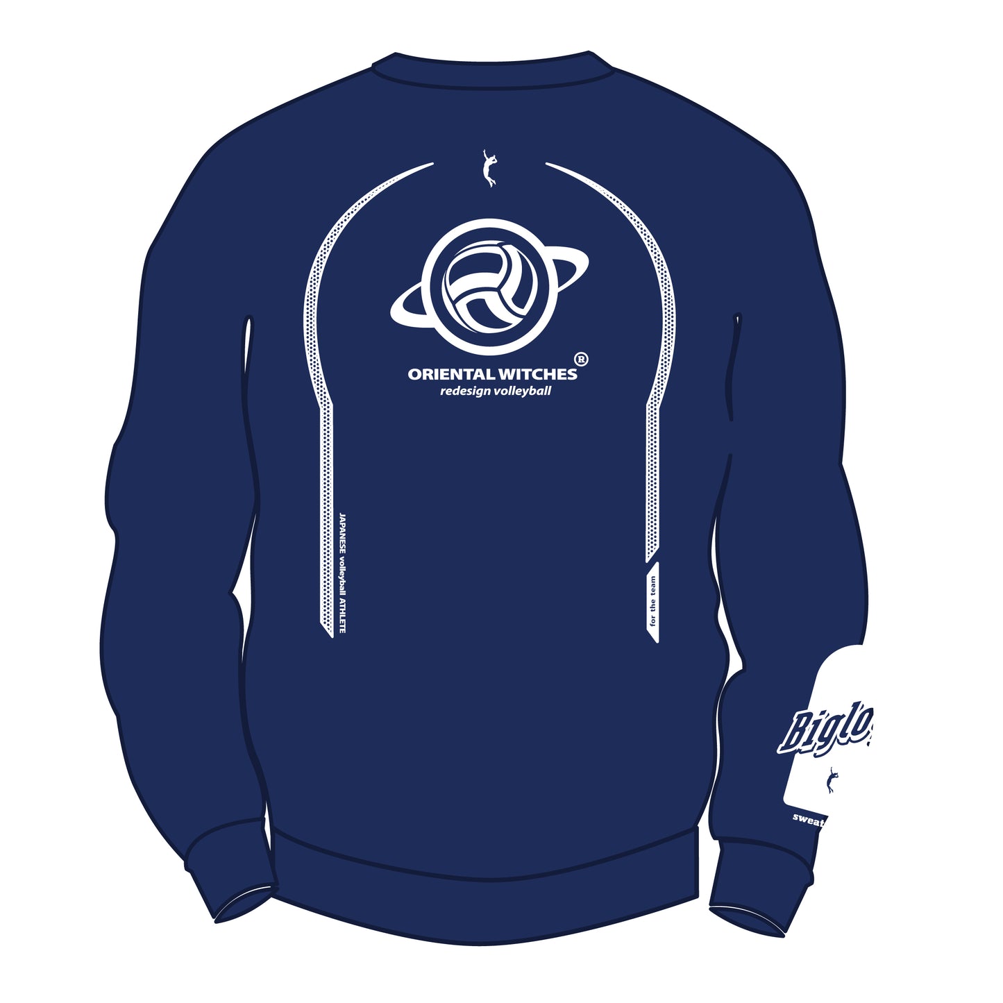 BIGLOGO トレーナー ネイビー（ホワイト）